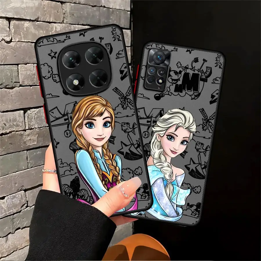 Custodia per telefono per Xiaomi Redmi Note 9s 12S 14 Pro 10s 11s 11 12 13 Pro Plus Cover morbida Cute Princess