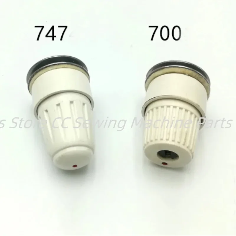 Abrazadera de hilo blanco de tensión de hilo de bobina KG041 para máquina de sobretodo Siruba 747 M700 máquina de coser Overlock Pegasus 700