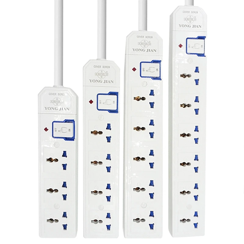 

Extension Lead Power Strip 3 to 6AC Universal Socket Outlets Switch Power Board 1.5m Extension Cord 3500W Network Filter