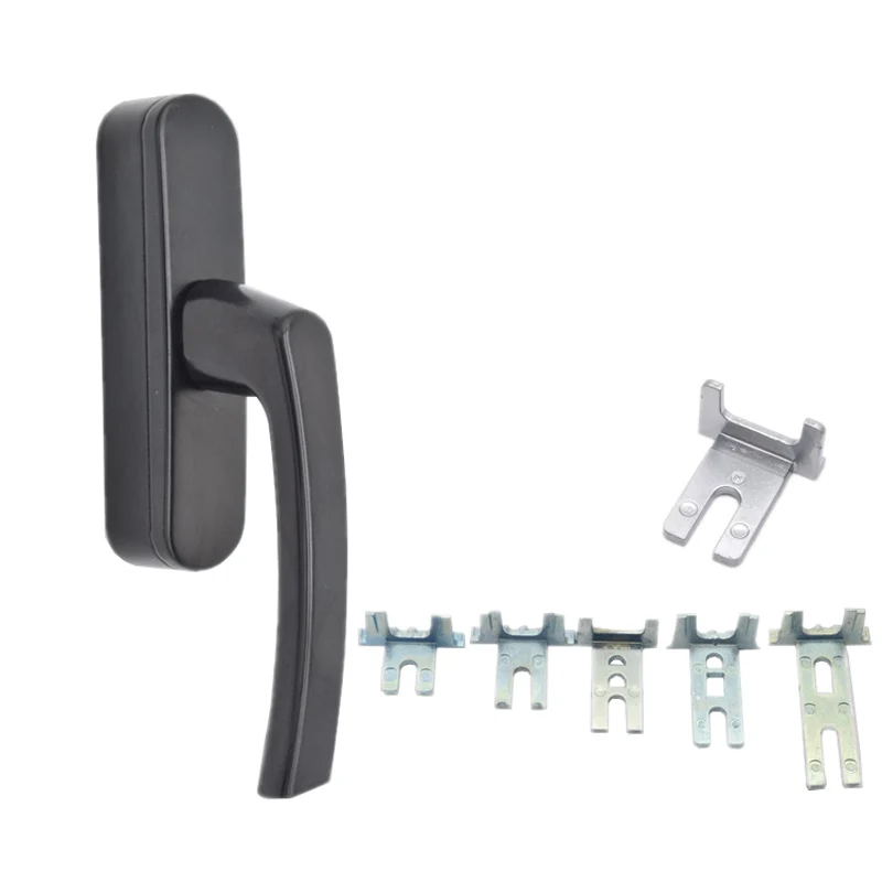 Imagem -02 - Liga de Alumínio de Aço Plástico Maçaneta da Porta Deslizante Janela Vidro Drive Knob Gabinete Banheiro Varanda Puxar Ferragem do Agregado Familiar 80 mm