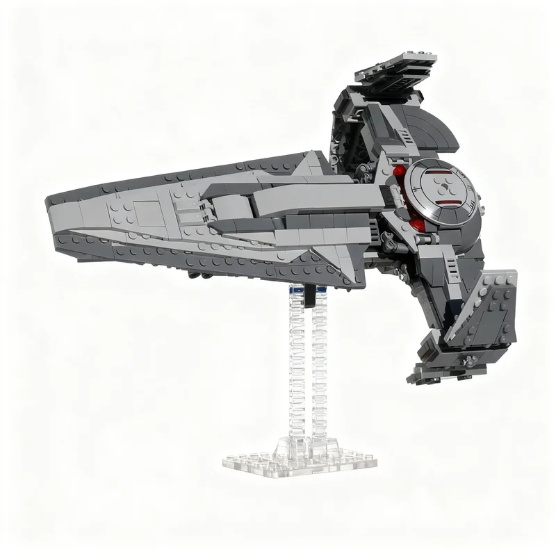 

300PCS MOC Space Battle Stand Dark Maul S Knight Infiltrator Model Custom Building Blocks DIY Assembly Display Decor Gift Set