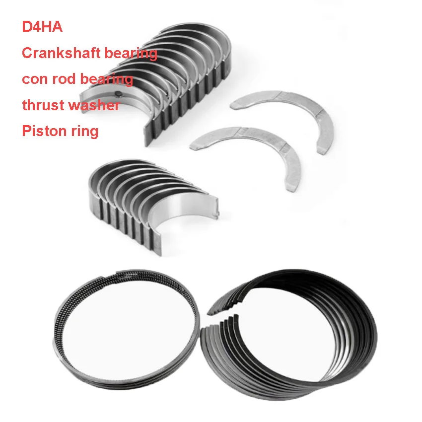 D4HB D4HA Piston ring Crankshaft Con Rod Bearing thrust washer 21020-2F900 For Hyundai Santa Fe Kia Sorento 2.2CRDi 2.0 CRDi