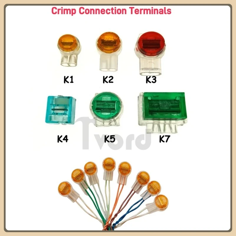 

K1 K2 K3 K4 K5 K7 Connector Wire Splice Connector Wiring Ethernet Telephone Cable Cord Waterproof UY2 Network Cable Terminal