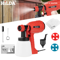HILDA 800ML Electric Spray Gun High Power Tools Paint Sprayer Auto Household Red Electric Spray Gun