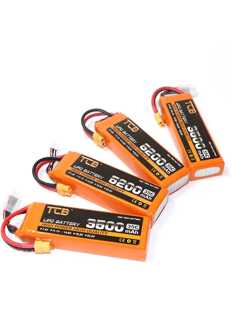 3S 11.1V RC LiPo Battery 1300 1500 1800 2200 2600 3000 6000mAh 25C 35C 60C For RC Aircraft Quadrotor Drone Airplane 3S Batteries