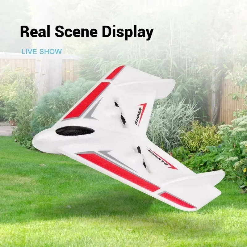 

New Remote Control Delta Wing Aircraft Fixed Wing Aircraft Model Foam Fall Resistant Glider Children'S Toy Electric Aircraft