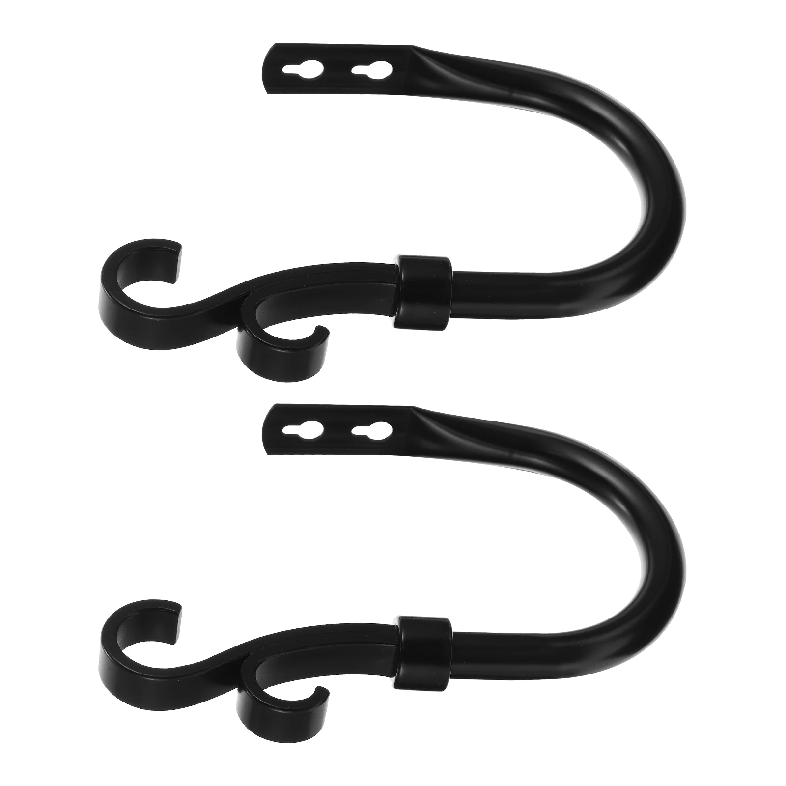 

Curtain Hooks Tiebacks Drapery Holders Heavy Duty Iron Simple Shape Retro Wall Mounted Perfect Bedroom Bathroom Decorative Coats