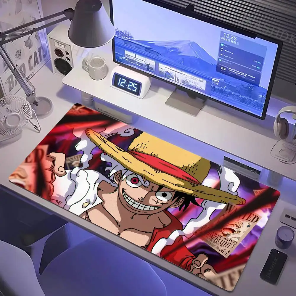 One Piece Wano Country Arc Anime Gaming Mouse Pad Large Rubber Keyboard Desk Mat With 2MM Stitched Edge Design