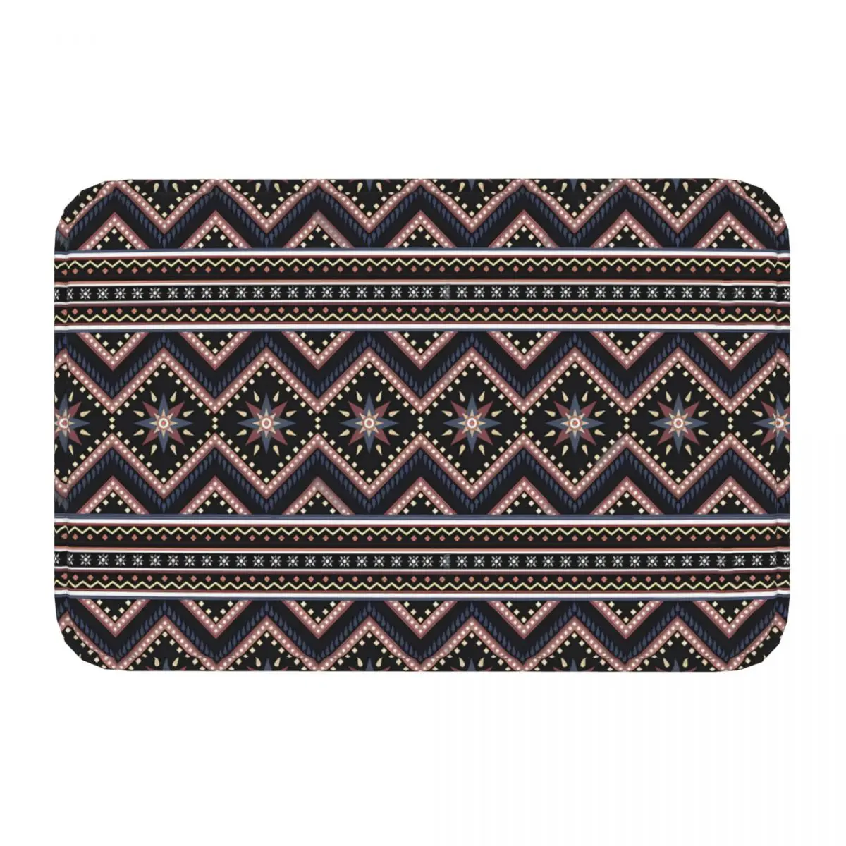 MORROCAN ART Non-slip Doormat Traditional Style Pattern Decorative Ethnic Bath Kitchen Mat Prayer Carpet Flannel Modern Decor