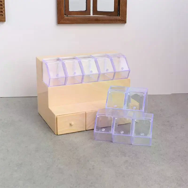 1/12 ドールハウスミニチュアシミュレーション収納ディスプレイラックロリポップモデル付きドールハウス装飾子供ふり遊びおもちゃギフト