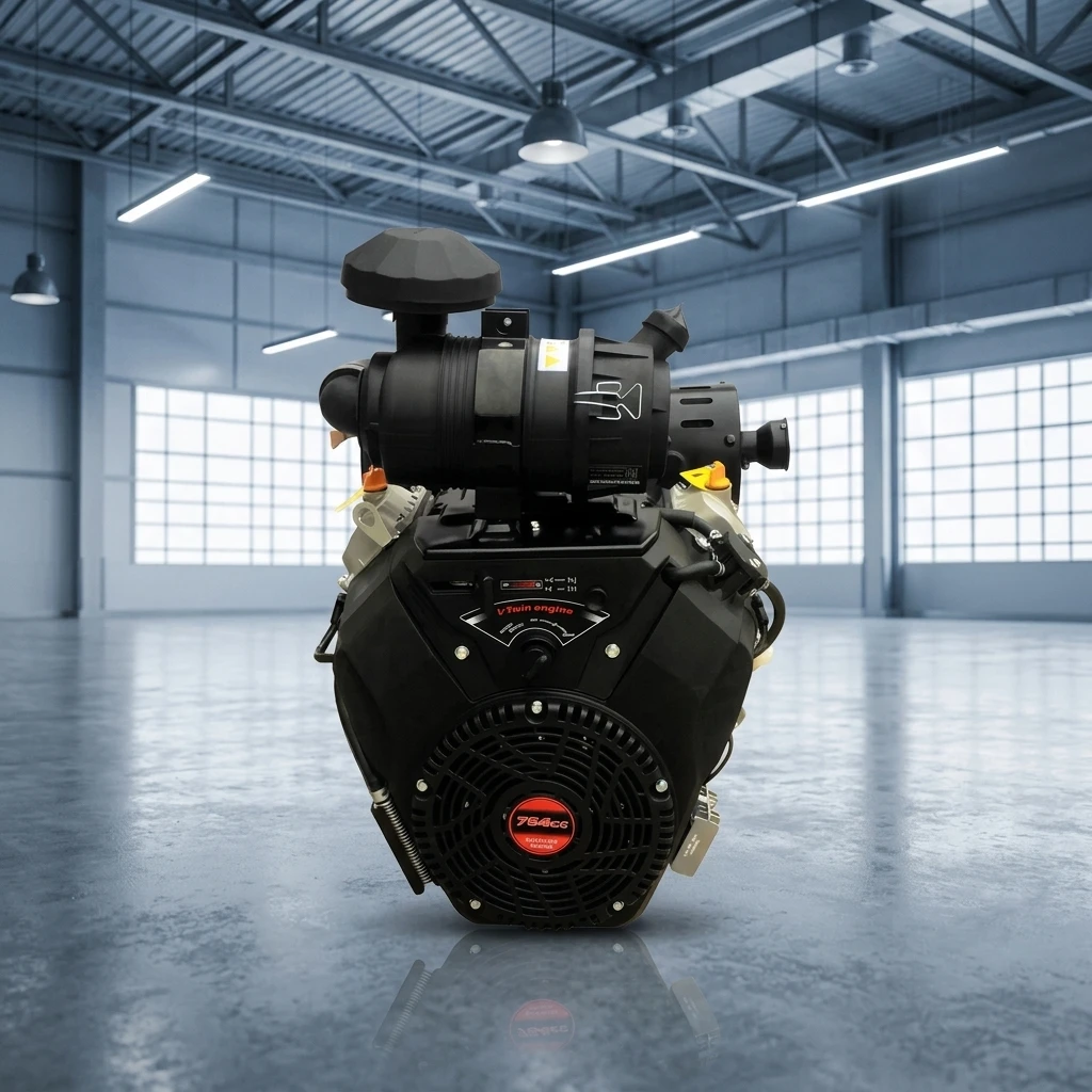 Air-Cooled Electric Start 764CC  LC2V80FD Circular Air Filter Two Type Of Exhaust Muffler Direction  Engine