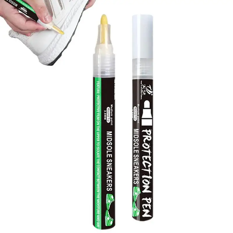 White Trainer Pen Midsole Restore Sneaker Marker Midsole Marker Cleaner Shoes Sneakers Repair Paint Leather Pen Shoe Whitener