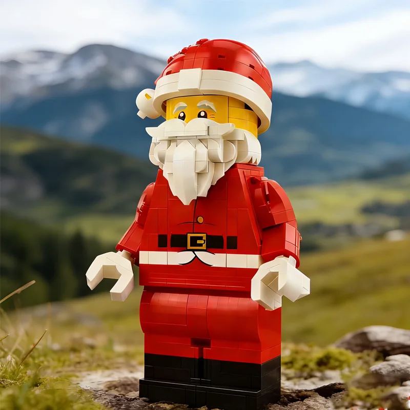 

761pcs Hot Toy Up-Scaled Santa Minifigure 40820 Building Block Assemble Puzzle Model Holiday Seasonal Birthday Christmas Gifts