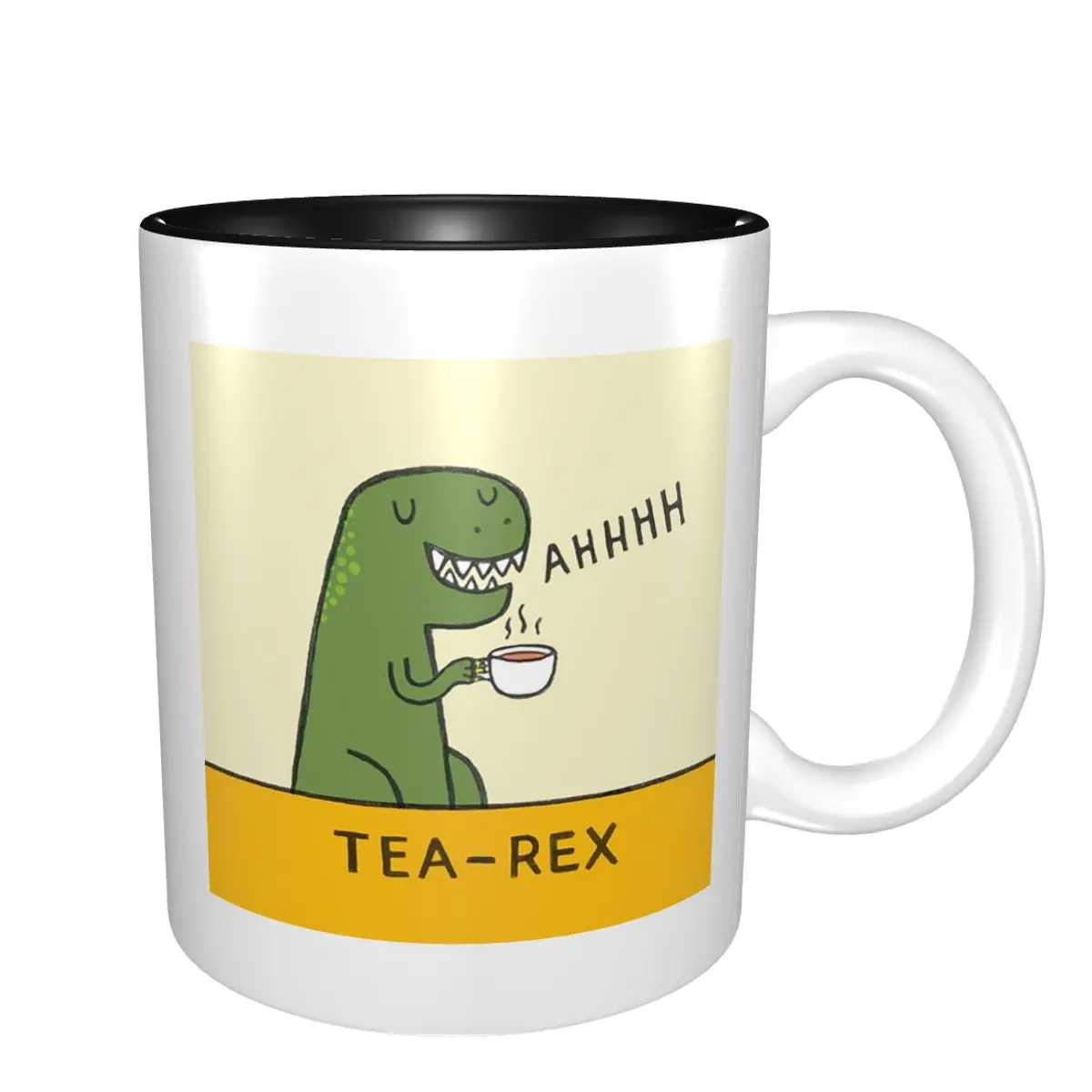 

Кружка Tea-Rex: Забавные керамические чашки для кофе и чая, кружки для молока, посуда для напитков, подарки для женщин и мужчин