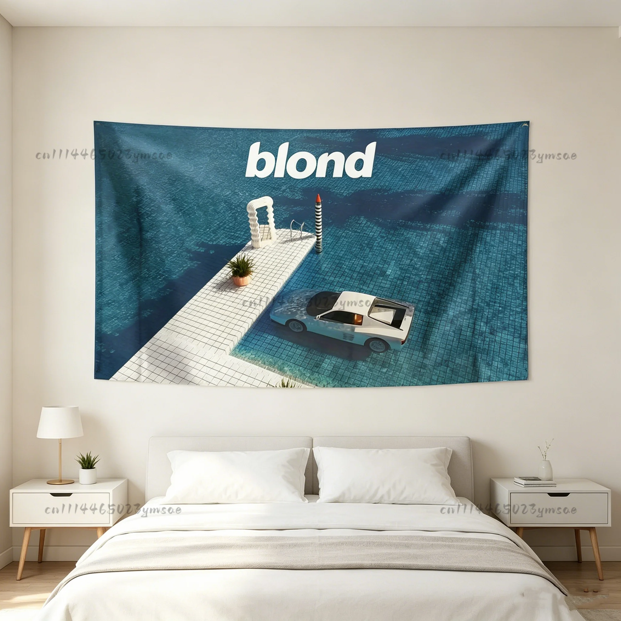 Aesthetic Wall Hanging Tapestry Bedroom Dormitory Background Cloth Decor Blond Album Cover Flag Concert Party Banners Fans Gifts