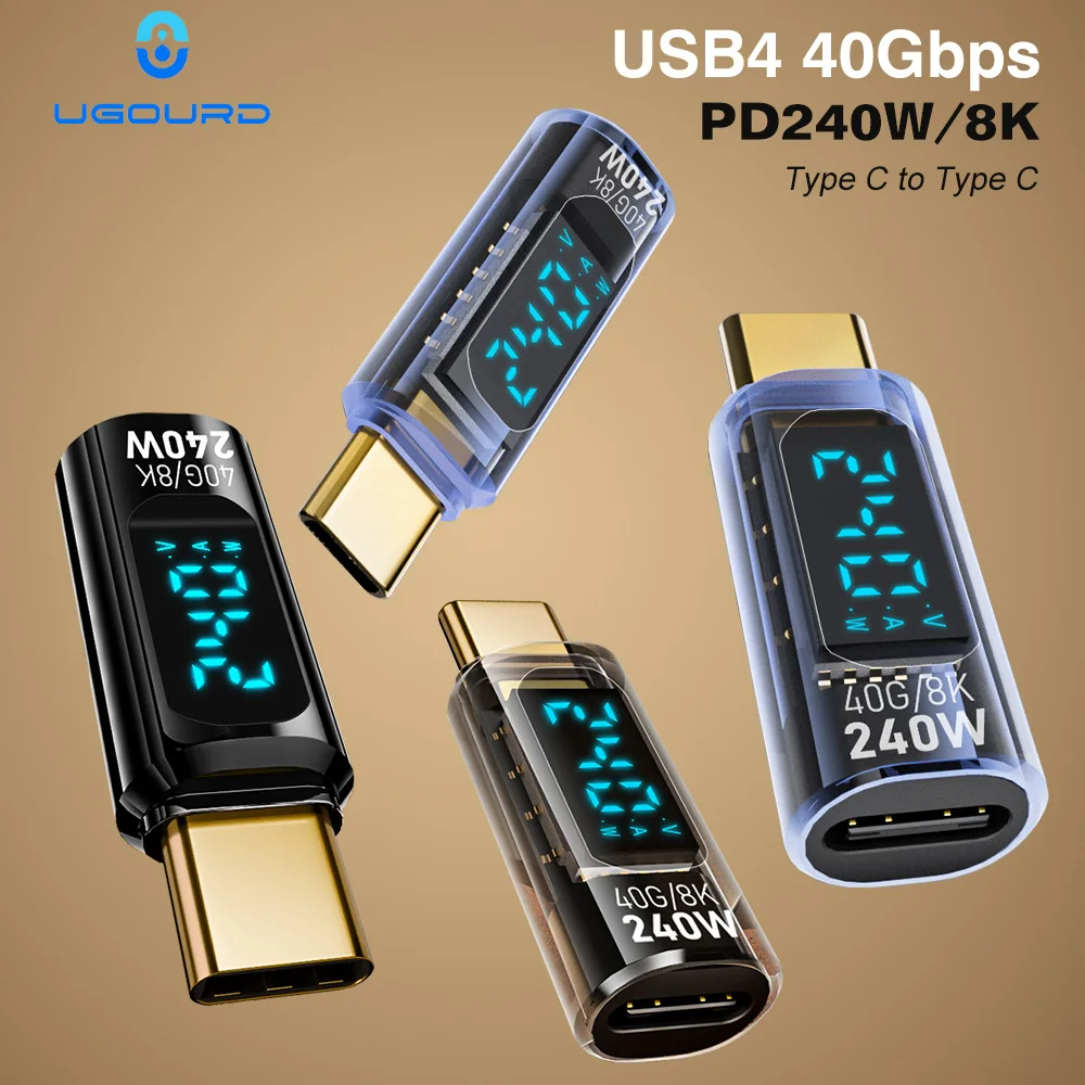 �y�Z�[�����z40Gbps USB4 �^�C�v C �A�_�v�^�f�W�^���f�B�X�v���C USB 4 80Gbps Thunderbolt 4/5/3 �P�[�u���R�l�N�^ USB-C ���� USB-C OTG 240W 8K ���b�v�g�b�v�p