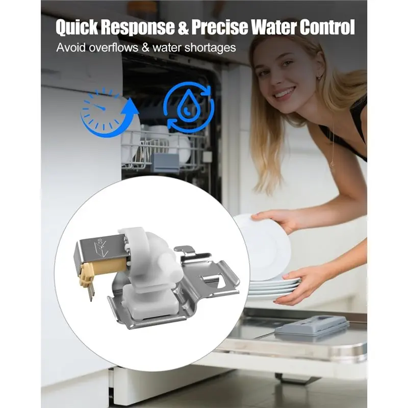 CYCLI-WP8531669 8531669 Replacement Water Inlet Valve Dishwasher For Whirlpool Kitchenaid Model 33129022