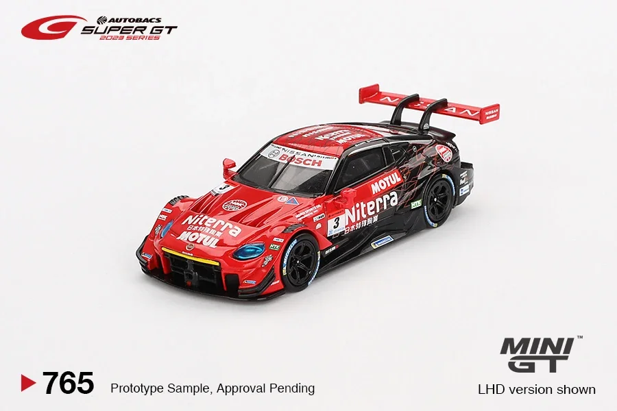 MINIGT 1/64 Nissan Silvia (S15) D-MAX # 70 D-MAX Racing 2023 GT500 GT-R (R32) NISMO GT3 auto's, model van gegoten metaal.