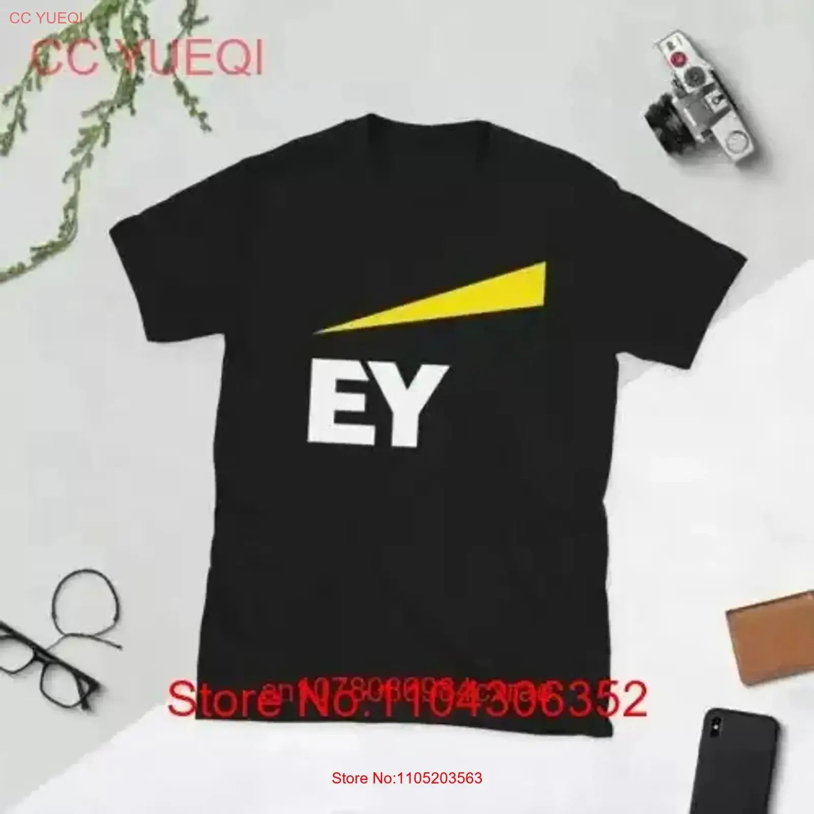 Ey Big Four 4 Audit Consultin Firm Logo T-Shirt Di Marca Vintage Lavato Homme Confortevole Morbido Traspirante Casual Alla Moda-image
