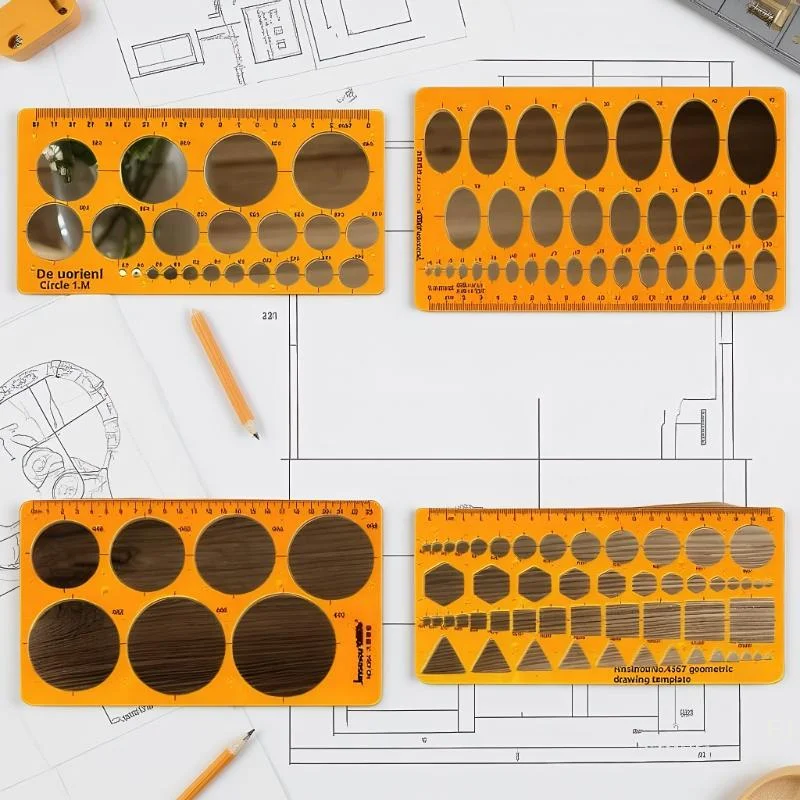 

[YU] Шаблон измерительной линейки Круглая овальная линейка Прочный K Смола Рисунок Дизайн Мебель Архитектор Шаблон Чертежная линейка