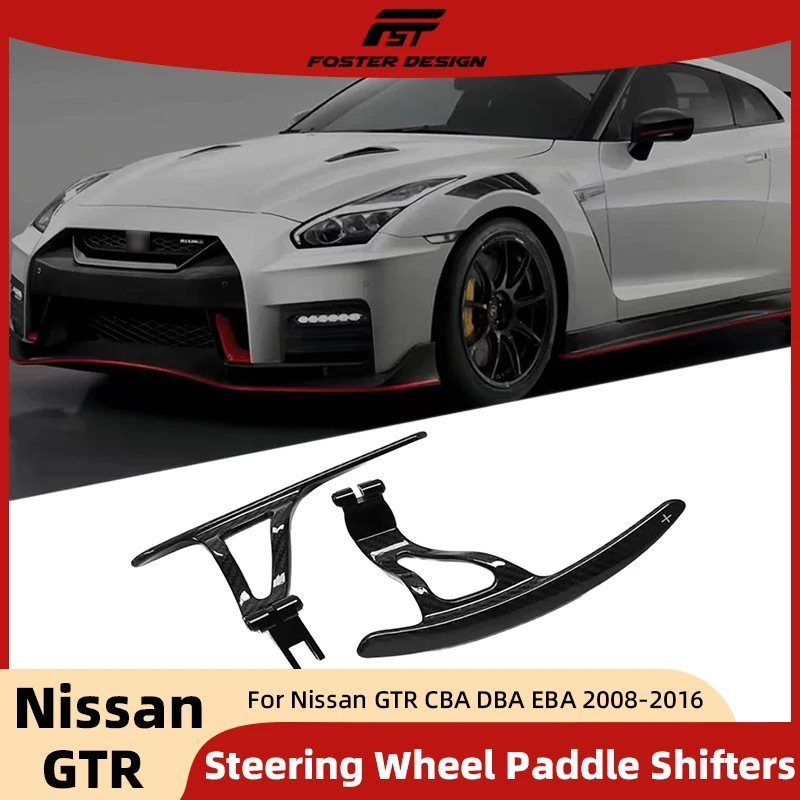 

Сухие переключатели рулевого колеса из углеродного волокна для Nissan GTR CBA DBA EBA 2008-2016, детали для модификации рулевого колеса