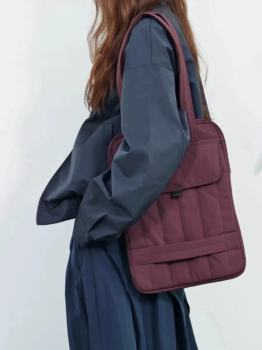 

New 2025 Multi-Purpose Tote Bag Single oulder Commuter Laptop Protective Bag Handbag Soft Handle Zipper Closure Daily Use