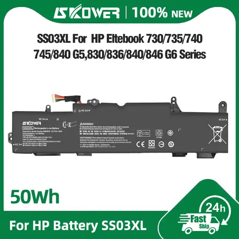 SKOWER SS03XL Battery For HP EliteBook 730 735 745 830 836 846 G5 735 745 830 840 G6 ZBook 14U G5 G6 HSTNN-IB8C HSTNN-LB8G