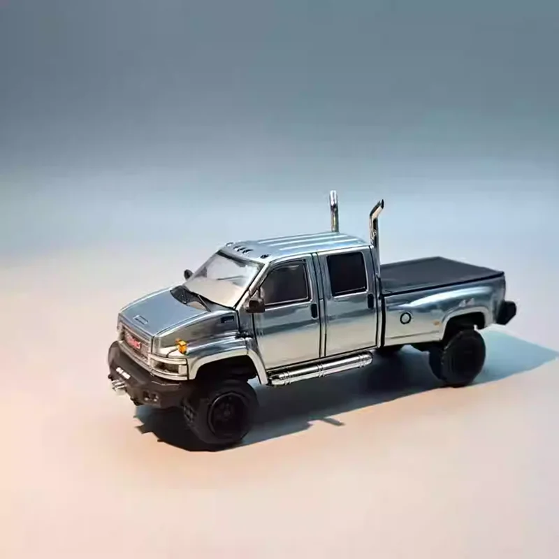 

Модель автомобиля GOC&MK Diecast 1:64 GMC Topkick Pickup Truck, лакированная версия, из сплава, сувенир, коллекционная модель, подарок для хобби и коллекционирования