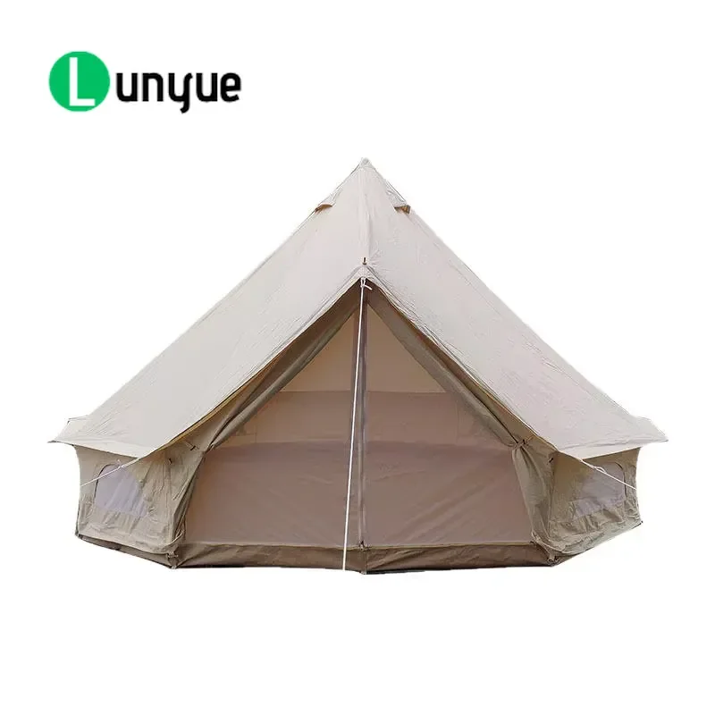 Four Seasons Yurt Tent Oxford Cloth Windproof Rainproof Outdoor Camping Family Travel