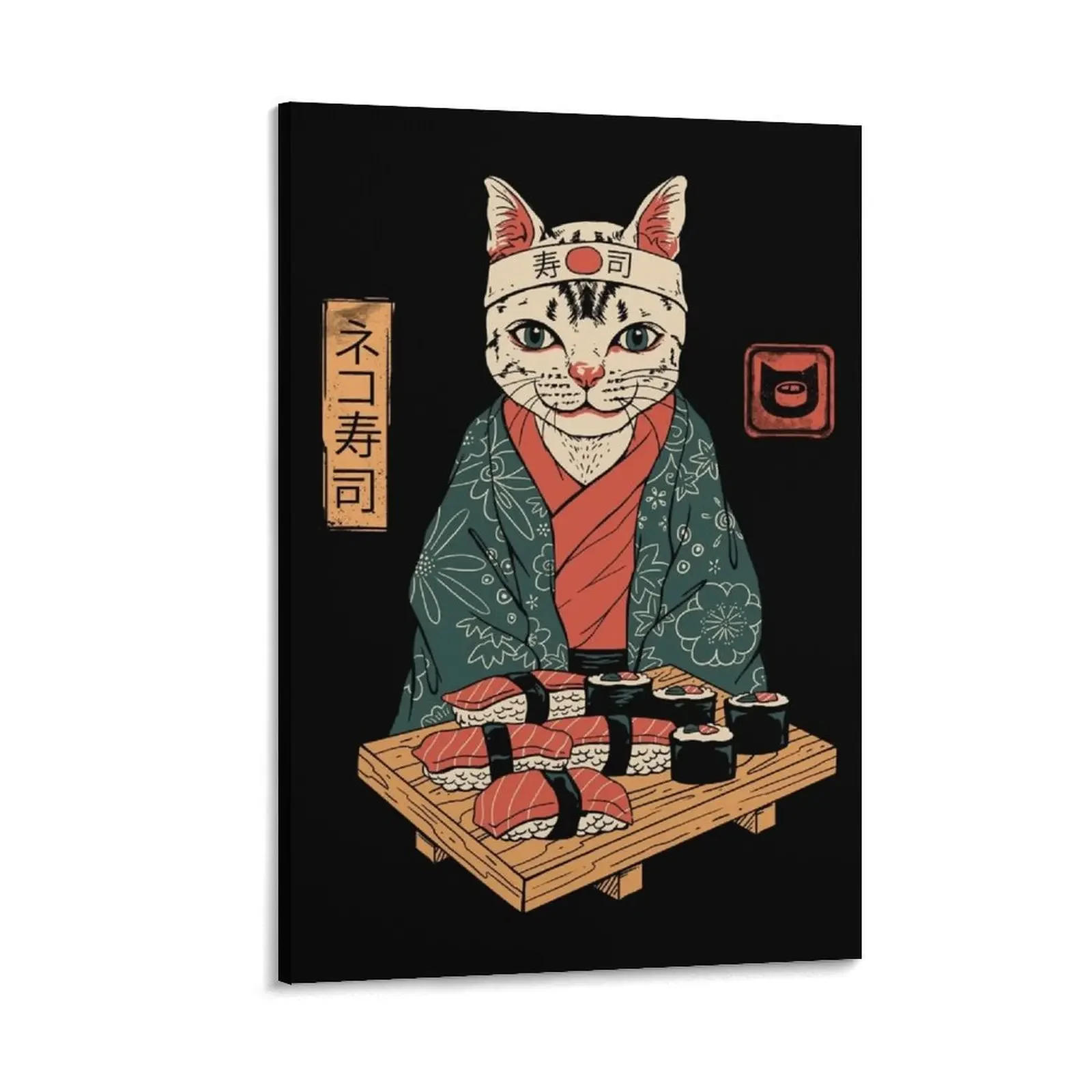 

Neko Sushi Bar Canvas Painting living room decoration Decoration pictures room wall