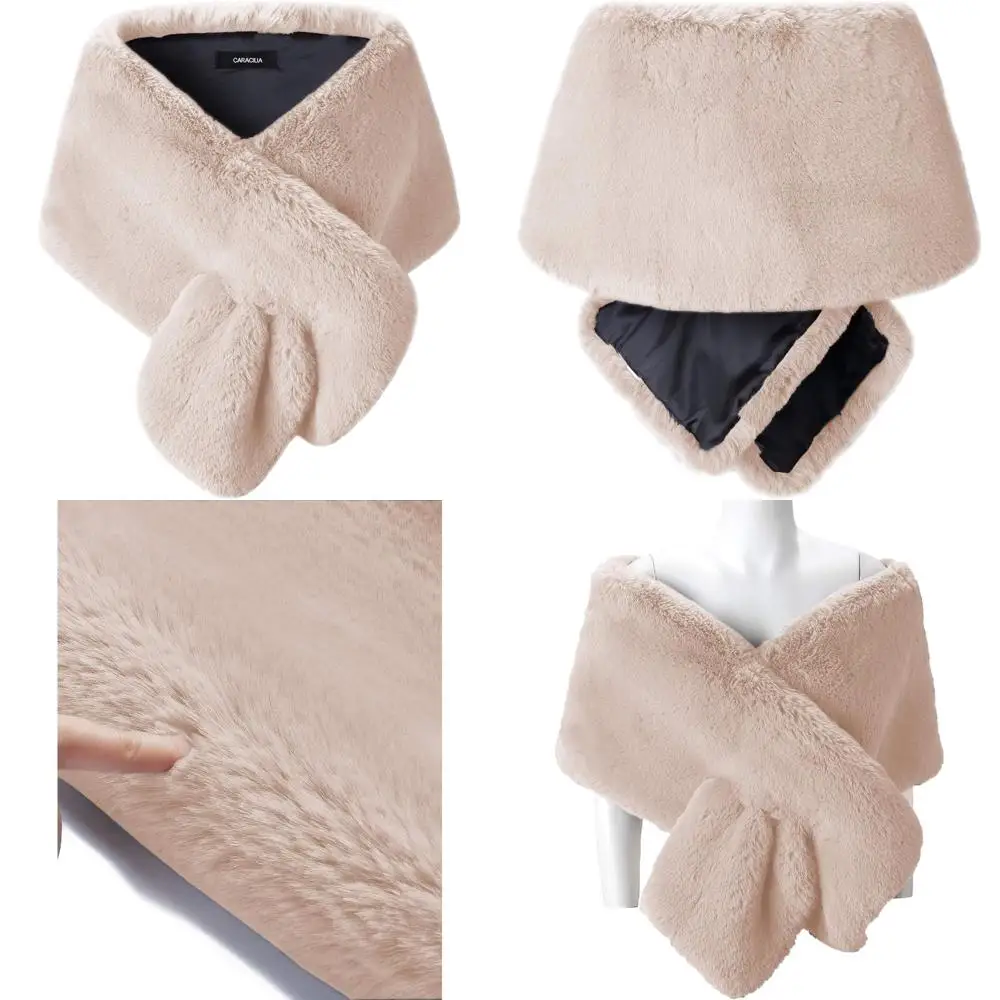 

Роскошная накидка из искусственного меха для женской свадьбы и праздничной одежды