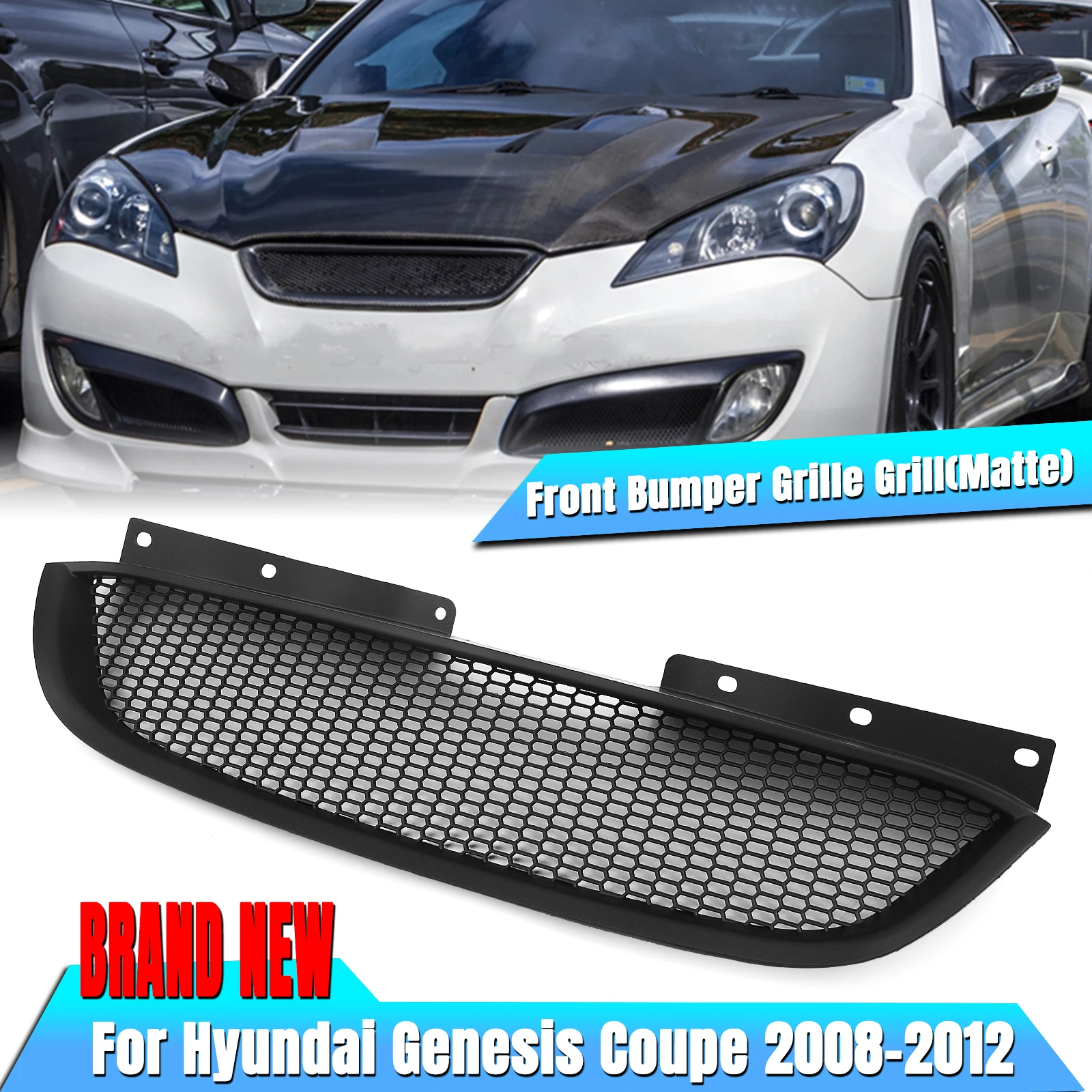 

Передняя решетка радиатора автомобиля, гоночный верхний капот, автомобильный комплект для Hyundai Genesis Coupe 2008-2012