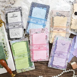 30 pcs Vintage Hollowed out lace Material Paper DIY Scrapbooking Decor Junk Journaling Collage Stationery School Supplies