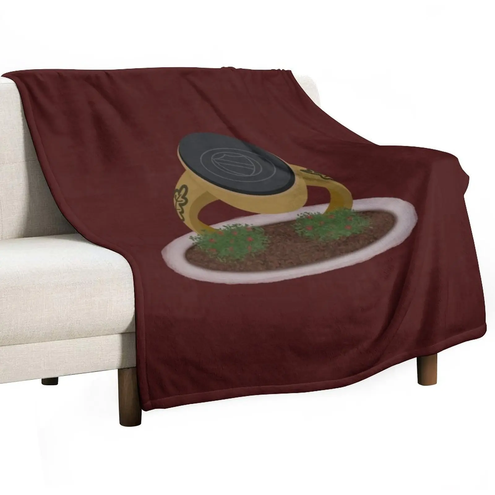 

Meredith College Onyx Statue Throw Blanket Machine Washable Soft Warm Blanket