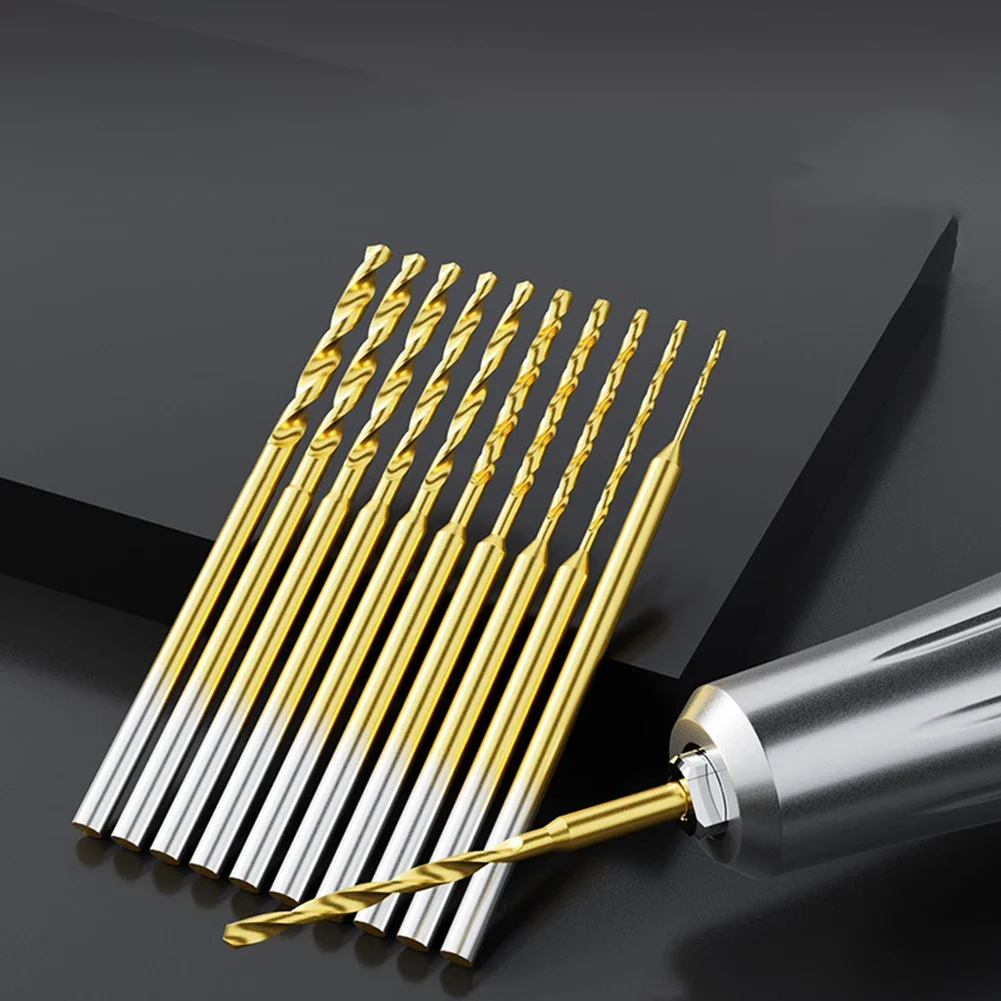 1/10 Uds broca 0,6-2,2mm broca pequeña 2,35 vástago broca de grabado herramienta de perforación taladro eléctrico herramienta eléctrica