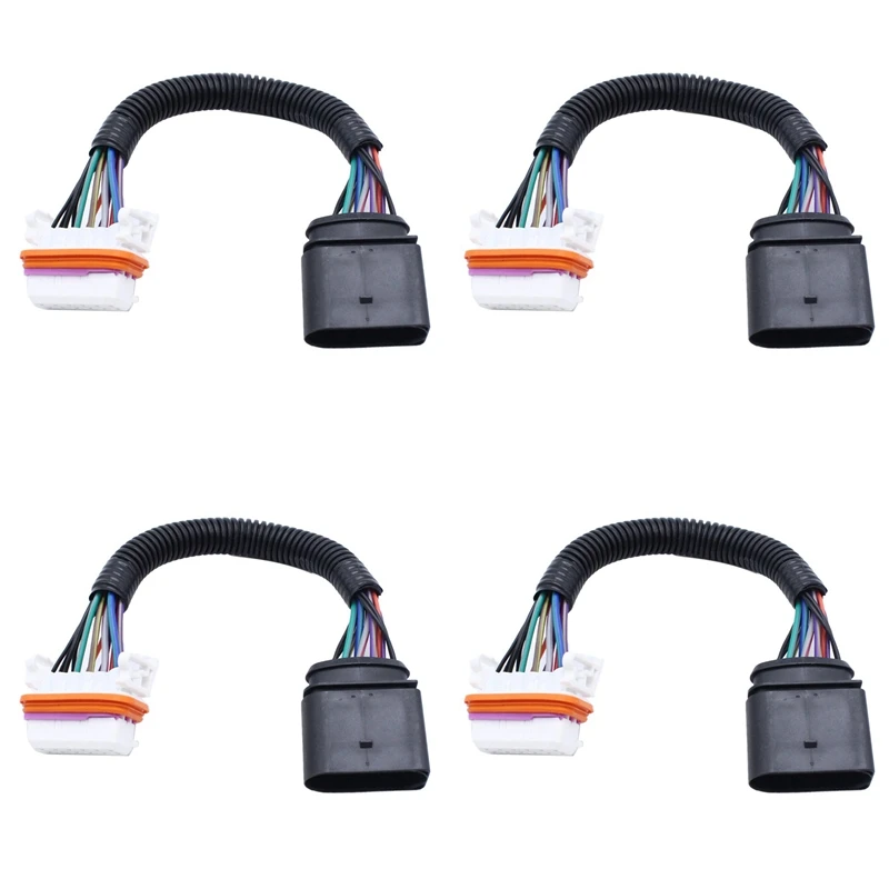 

4X Headlight Wiring Harness Lamp Xenon Front Connector For -Porsche Cayenne 2003-2006 955-631-239-11 Headlight Wiring