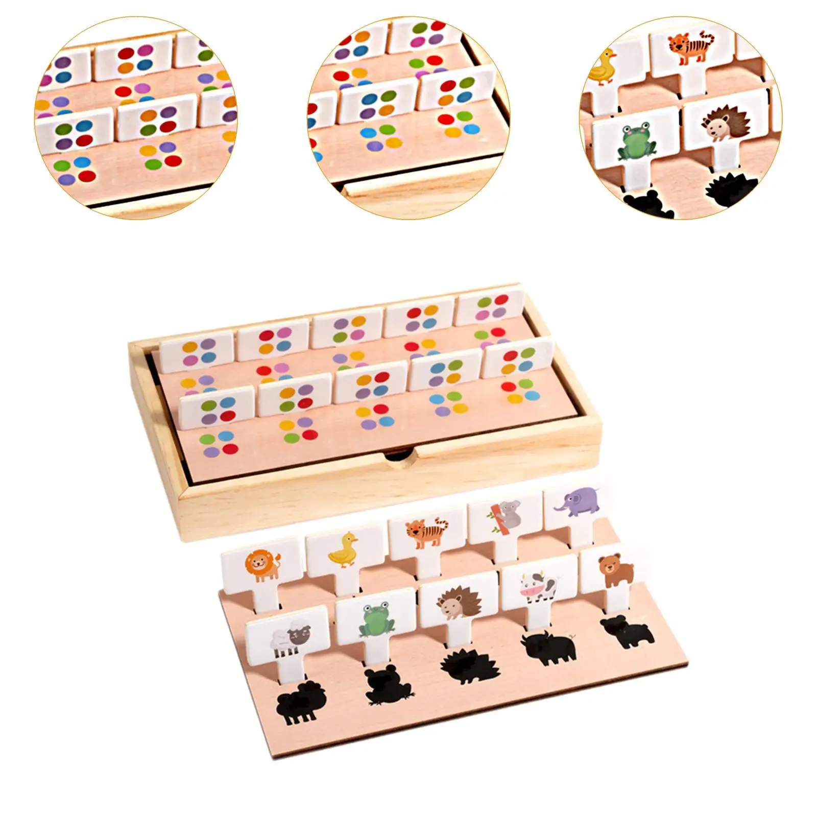 形状マッチングゲーム 木の色 形の認識 子供向け感覚玩具