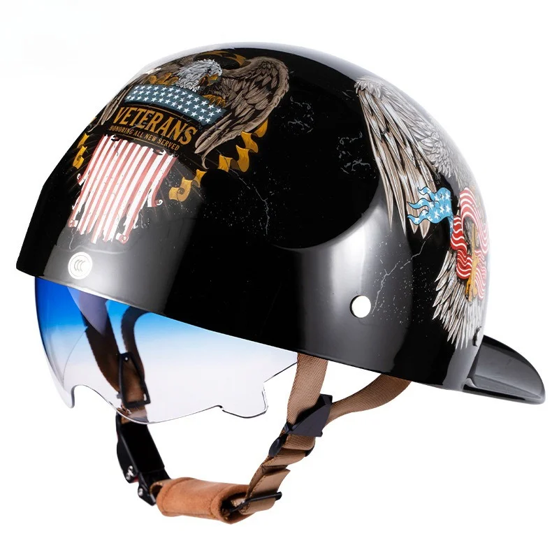 Casco de Moto Vintage con Lent - Lens Cap Vintage reseña y precio