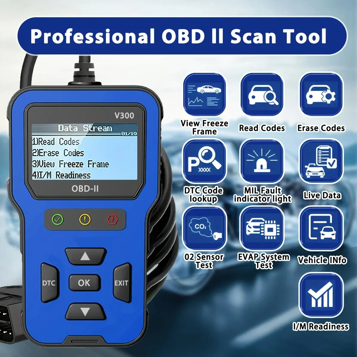 Picture 4: 2025 Newest Model OBD2 Scanner Diagnostic Tool - Complete Fault Code Reader, Clear Error Codes, Data Stream, I/M Readiness