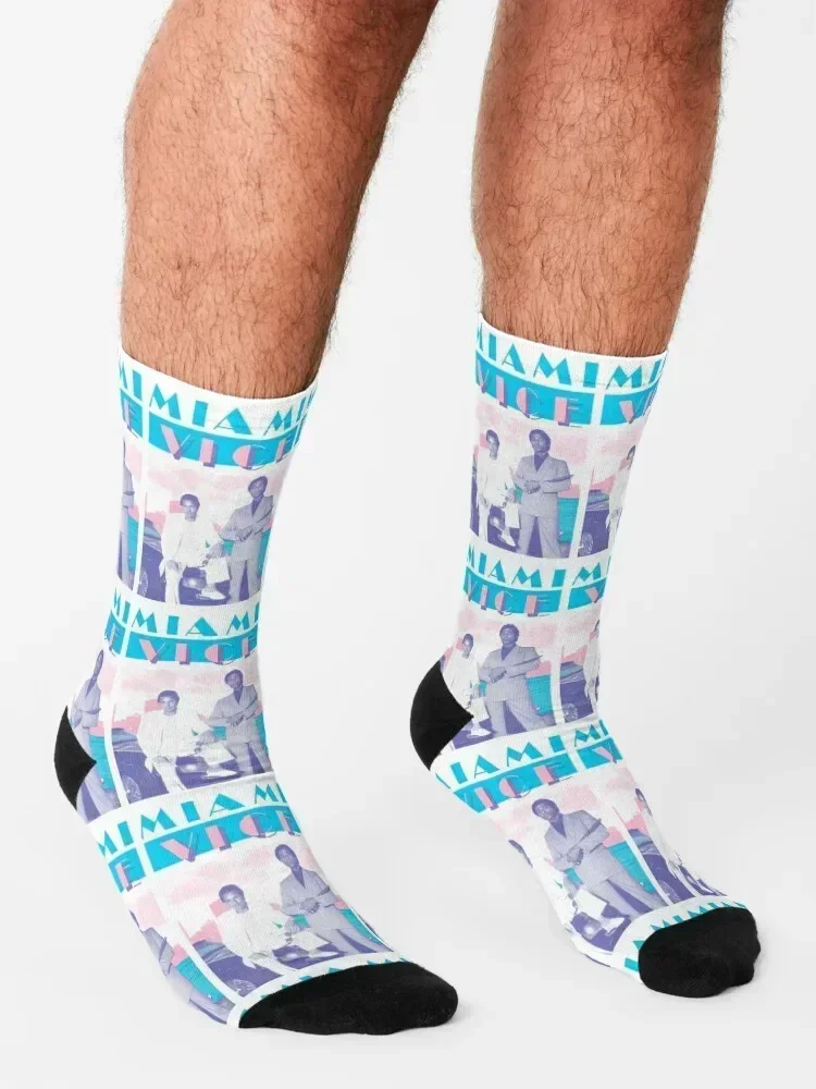 Miami Vice Socks Fútbol antideslizante fútbol MODA Calcetines para hombres y mujeres