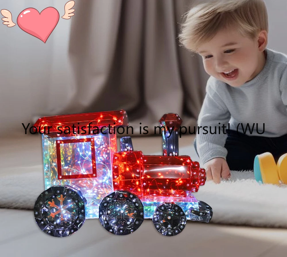ZOCI-New Luminous Symphony Locomotive Holiday Home Decoration Luminous Ornament Birthday Gift
