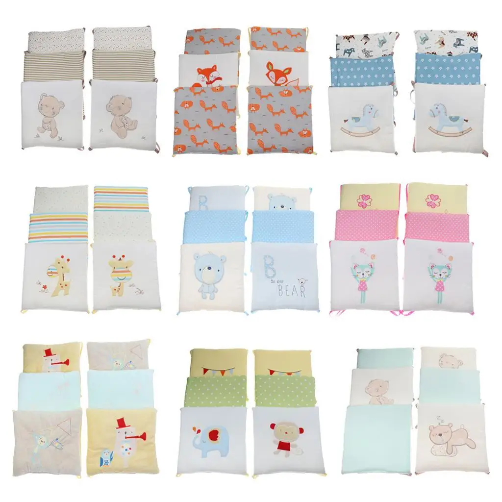 6pcs Baby Bed Bumper Skin-friendly Infant Crib Bed Accessories Protector Liner