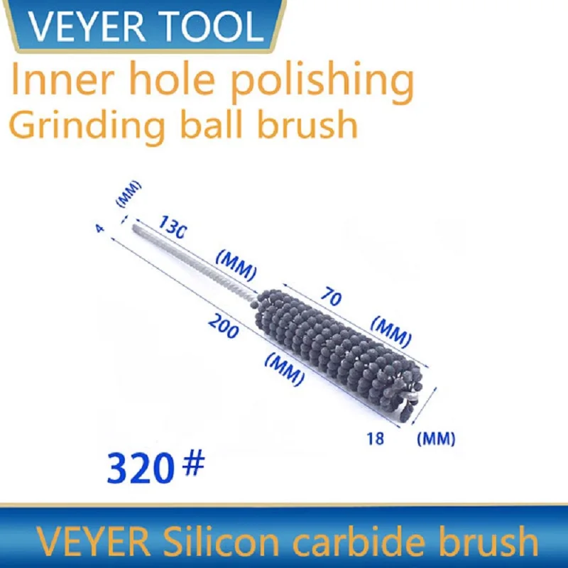 VERER 320 Grit  Flex Honing Balls BrushDeburring for Cylinder Abrasive CNC Honing Tool Polishing 80mm