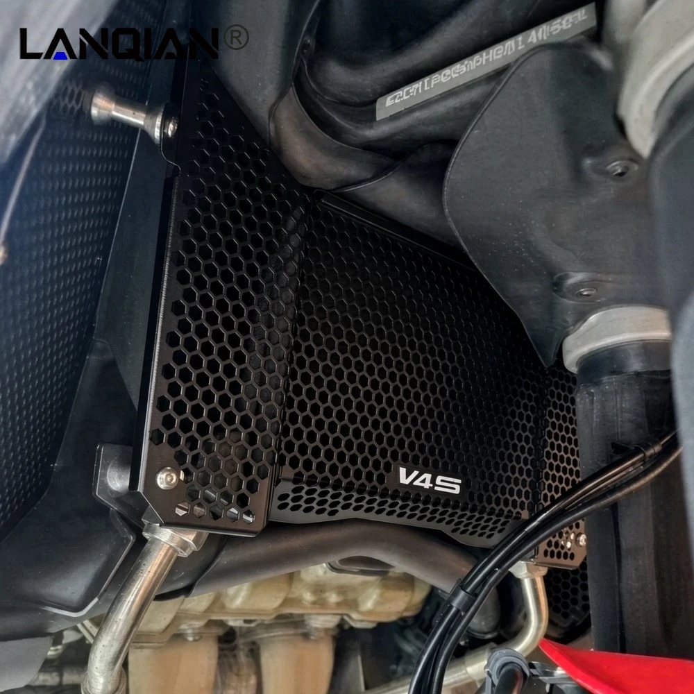 Motorcycle Accessories Radiator Oil Cooler Guard Protector Grille Cover For Ducati Multistrada V4S Sport RS Pikes Peak 2021-2026