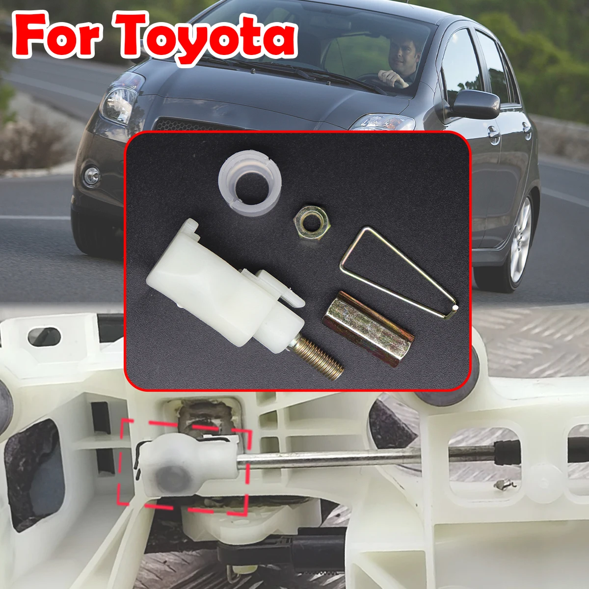 

For Toyota Yaris Camry RAV4 Gear Shift Cable Eyelet Linkage Control Bushing Gearbox Shifter Lever Selector End Rod Connect Bush