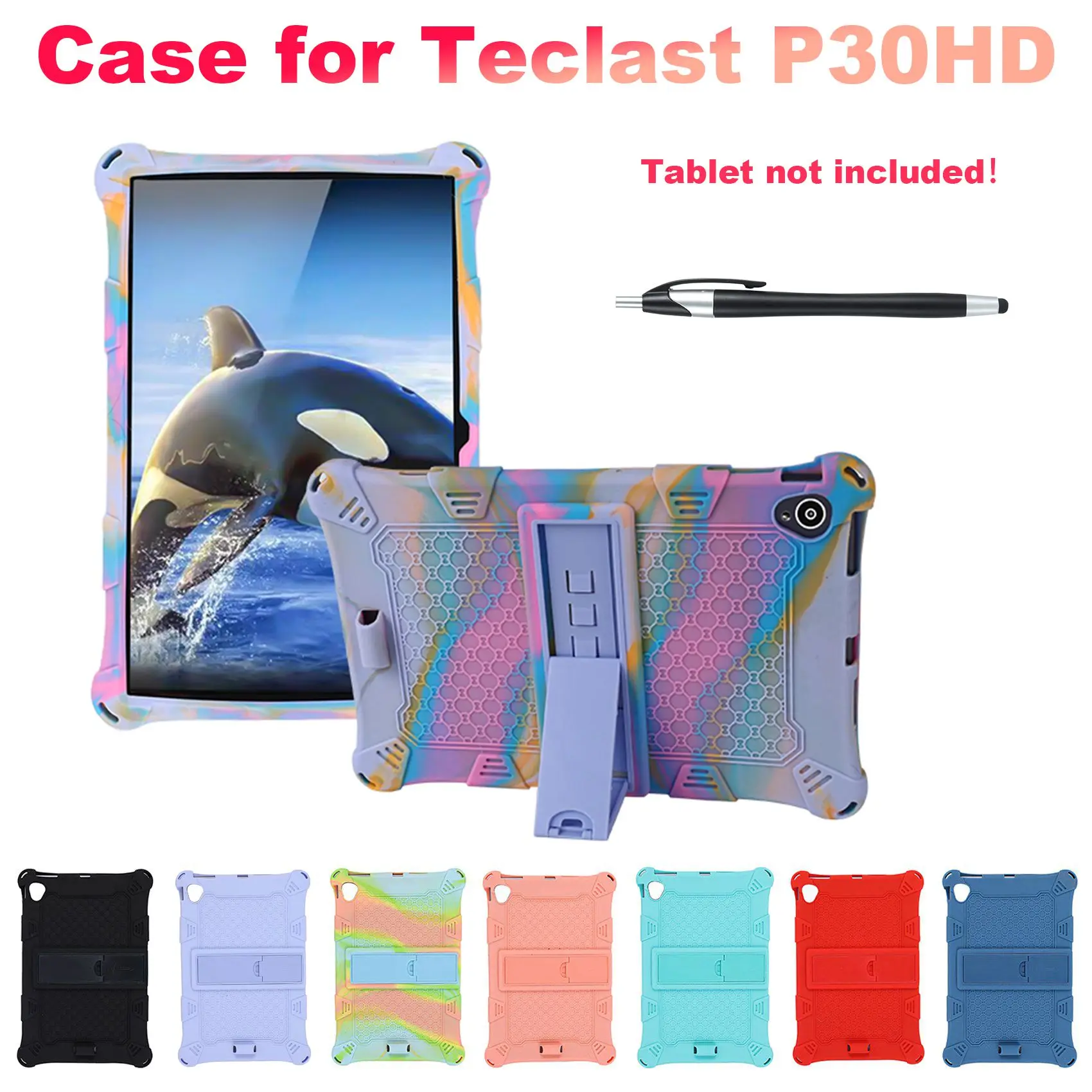 

AT9-Silicone Case for Teclast P30HD with Pen 10.1 Inch Tablet Case for Teclast Tablet Protect
