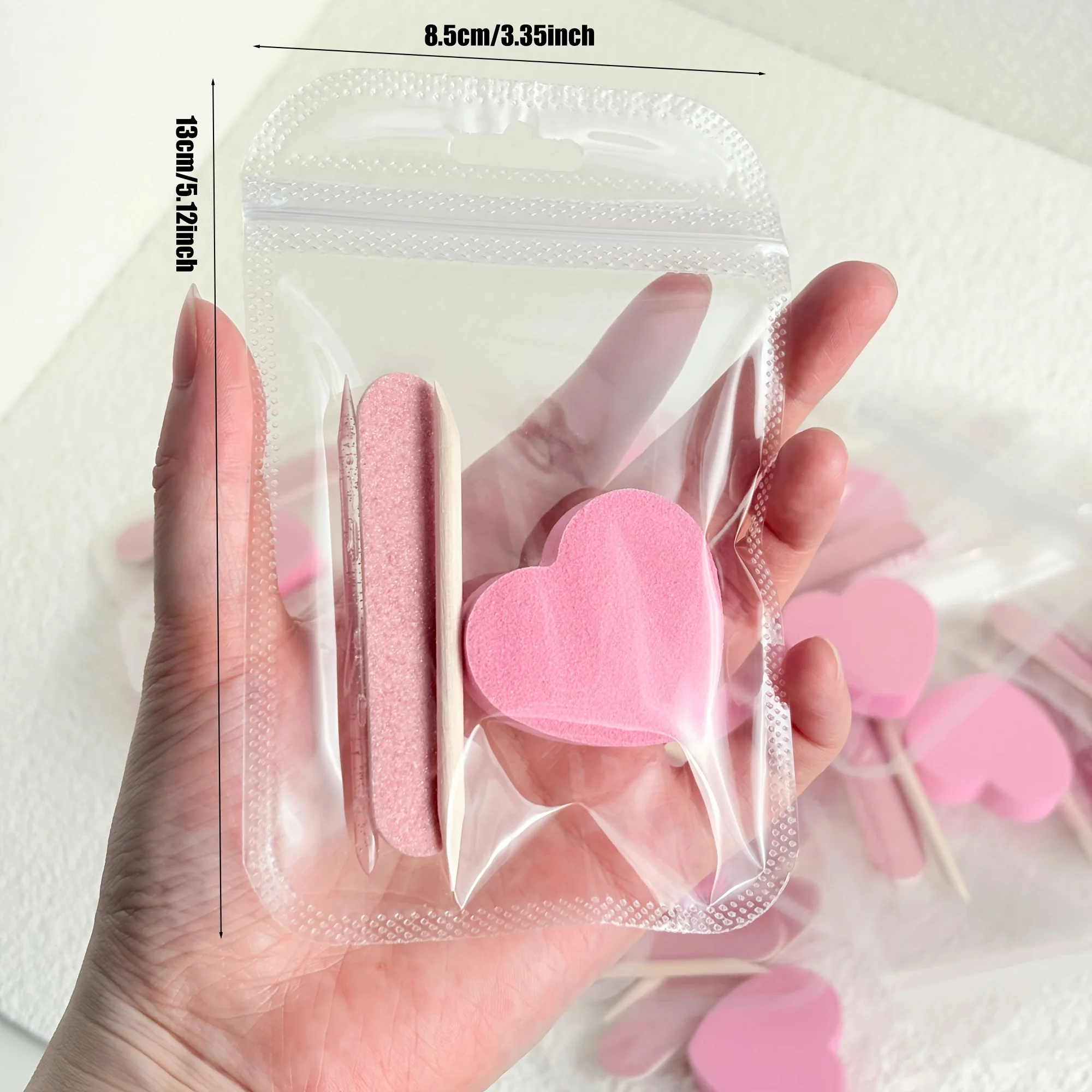 10세트/15세트 일회용 네일 매니큐어 키트, 개별 포장 네일 도구 키트, 4 in 1 매니큐어 세트