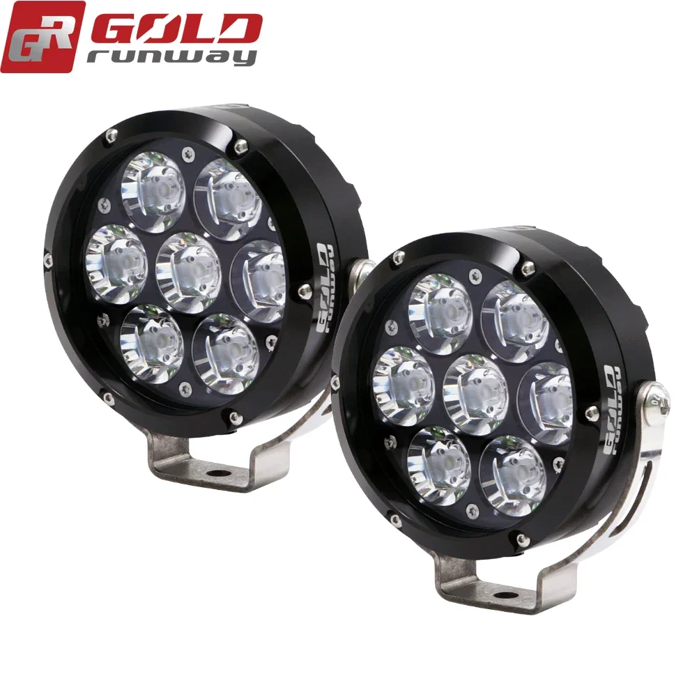 Gold runway 2pcs GR-70X 7500LM USA XML2-U3 LED 12V Universal motorcycle lights - Image 5