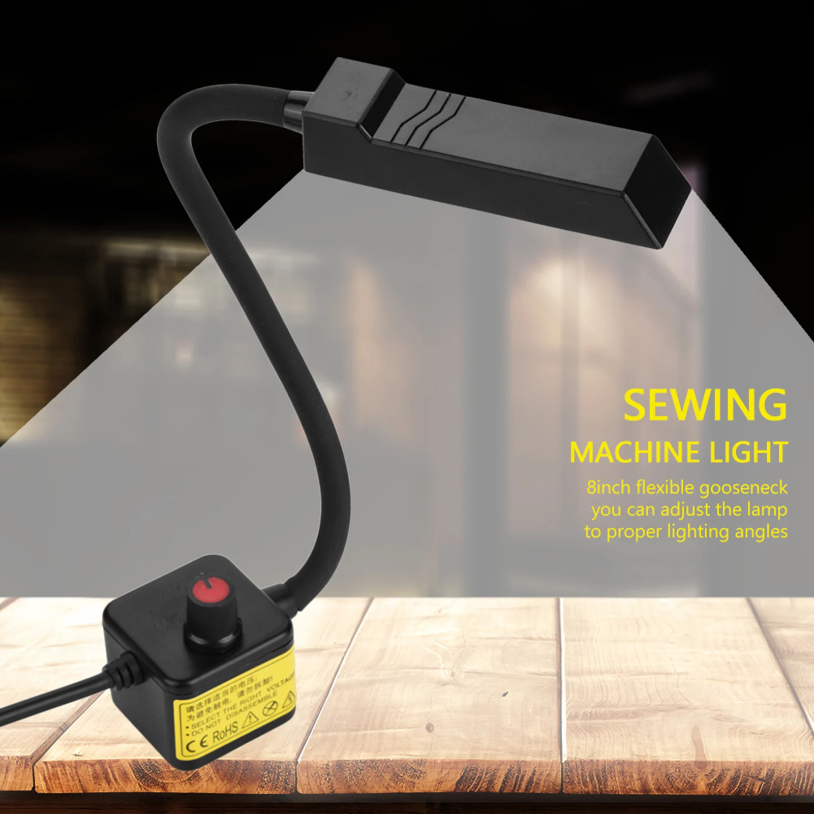 Sewing Machine LED Light 30 LEDs Gooseneck Lamp with Magnetic Mounting Base Sewing Machine Lamp