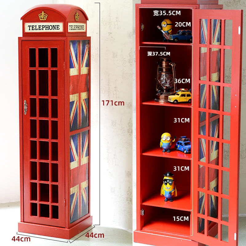 نموذج كشك الهاتف لخزانة النبيذ المنزلية الإبداعية الرجعية #3